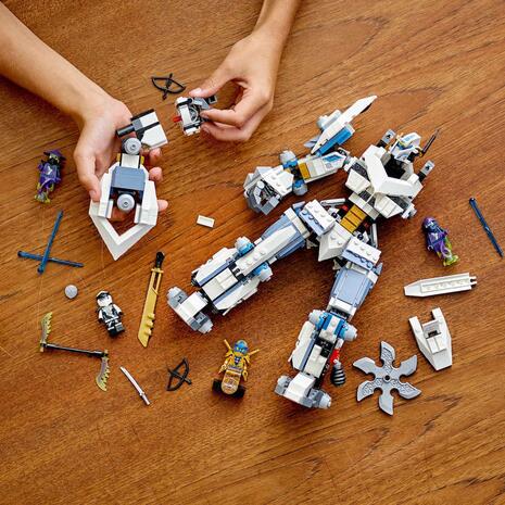LEGO Ninjago Legacy Zanes Titan Mech Battle Ninja Μάχη Του Ρομπότ Τιτάνα Του Ζέιν 71738